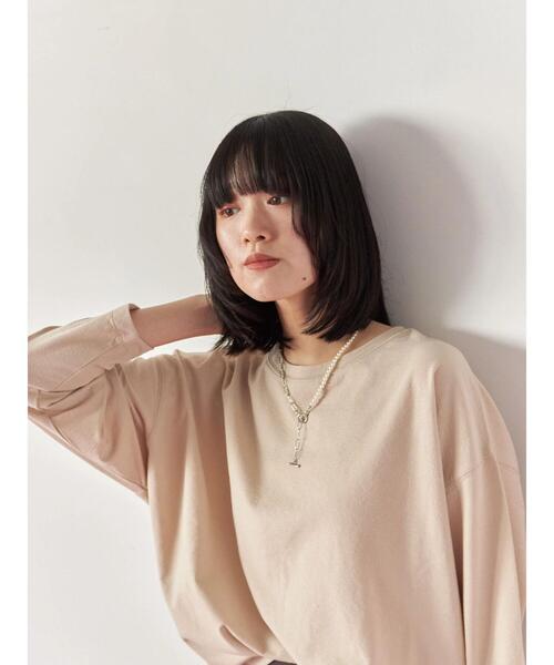 Samansa Mos2 blue（サマンサモスモスブルー）の「パール&チェーンミックスネックレス（ネックレス・レディース・シルバー・F）」の6枚目の写真