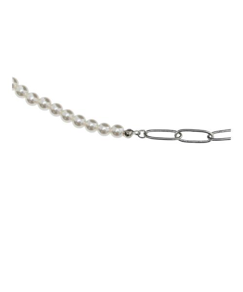 Samansa Mos2 blue（サマンサモスモスブルー）の「パール&チェーンミックスネックレス（ネックレス・レディース・シルバー・F）」の20枚目の写真