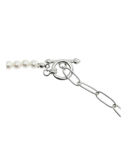 Samansa Mos2 blue（サマンサモスモスブルー）の「パール&チェーンミックスネックレス（ネックレス・レディース・シルバー・F）」の21枚目の写真