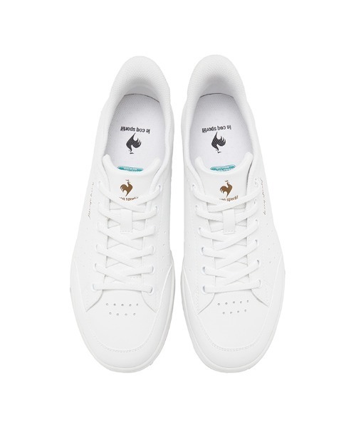 le coq sportif(ルコックスポルティフ)の「ルコックスポルティフ/LCS ラ ローラン SI さっと履けるシューズ LU5FSN69UZ(スニーカー・メンズ・ホワイト×ブラウン・23.5cm/24.5cm/25.5cm/26.5cm/27.5cm/23.0cm/24.0cm/25.0cm/26.0cm/27.0cm/28.0cm/22.5cm)」の5枚目の写真