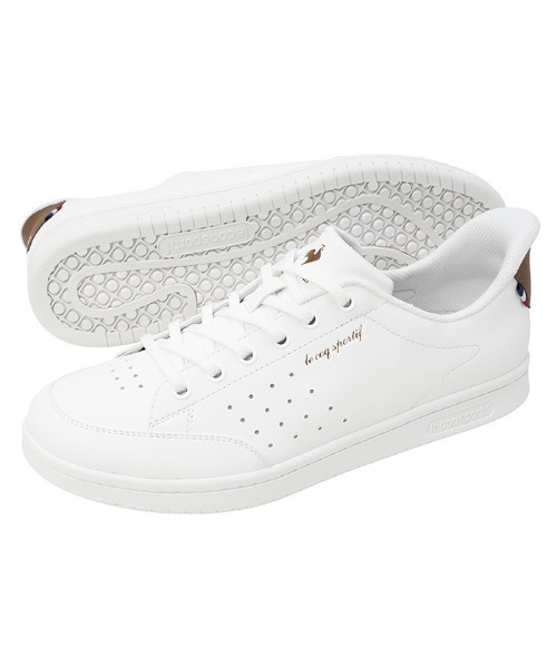 le coq sportif(ルコックスポルティフ)の「ルコックスポルティフ/LCS ラ ローラン SI さっと履けるシューズ LU5FSN69UZ(スニーカー・メンズ・ホワイト×ブラウン・23.5cm/24.5cm/25.5cm/26.5cm/27.5cm/23.0cm/24.0cm/25.0cm/26.0cm/27.0cm/28.0cm/22.5cm)」の6枚目の写真