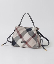 クレストブリッジチェックカルゼギャザーミニバッグ