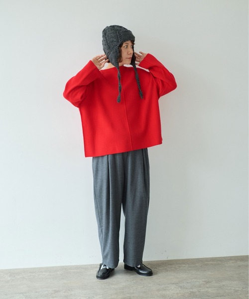 yuni（ユニ　）の「△washable wool gum tack パンツ（その他パンツ・レディース・グレー/ベージュ/ブラウン/ブラック・FREE）」の6枚目の写真