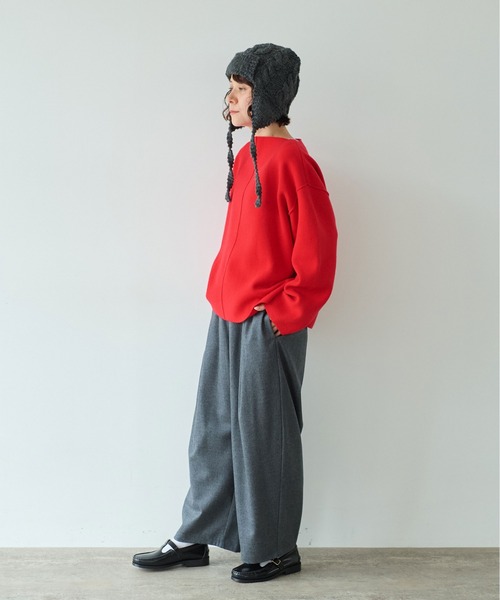 yuni（ユニ　）の「△washable wool gum tack パンツ（その他パンツ・レディース・グレー/ベージュ/ブラウン/ブラック・FREE）」の7枚目の写真