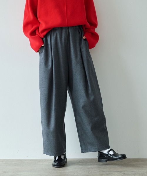 yuni（ユニ　）の「△washable wool gum tack パンツ（その他パンツ・レディース・グレー/ベージュ/ブラウン/ブラック・FREE）」の10枚目の写真
