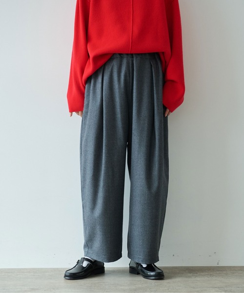 yuni（ユニ　）の「△washable wool gum tack パンツ（その他パンツ・レディース・グレー/ベージュ/ブラウン/ブラック・FREE）」の8枚目の写真