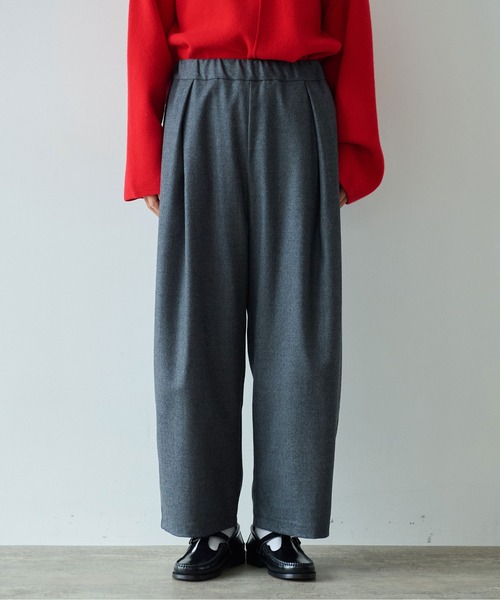 yuni（ユニ　）の「△washable wool gum tack パンツ（その他パンツ・レディース・グレー/ベージュ/ブラウン/ブラック・FREE）」の13枚目の写真