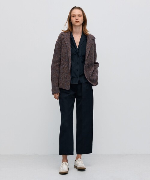 BACCA（バッカ）の「ウールナイロンメランジ ジャケットカーディガン（カーディガン/ボレロ・レディース・ブラウン系その他/グレー系その他・S）」の4枚目の写真