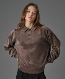 ONCILY(IVF[)CUT VELOUR POLO SHIRT /  JbgxA|Vc(|Vc)