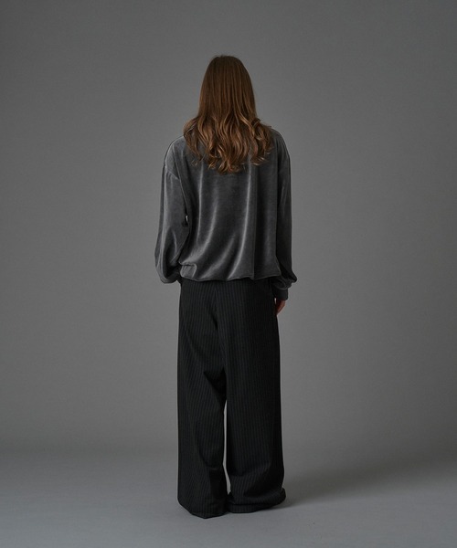 ONCILY（オンシェリー）の「CUT VELOUR POLO SHIRT /  カットベロアポロシャツ（ポロシャツ・メンズ・ブラウン/ブラック/ブルー・SMALL/MEDIUM/LARGE）」の14枚目の写真