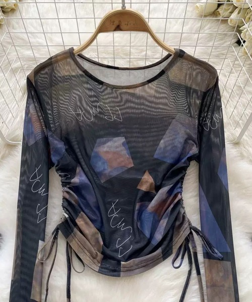 SPIGA（スピーガ）の「ﾀｲﾀﾞｲｼｱｰTｼｬﾂ（Tシャツ/カットソー・レディース・ブラック/ブラック×ブルー/ブラック×グリーン/グリーン/ブルー/ピンク・SMALL/MEDIUM/LARGE/X-LARGE）」の2枚目の写真