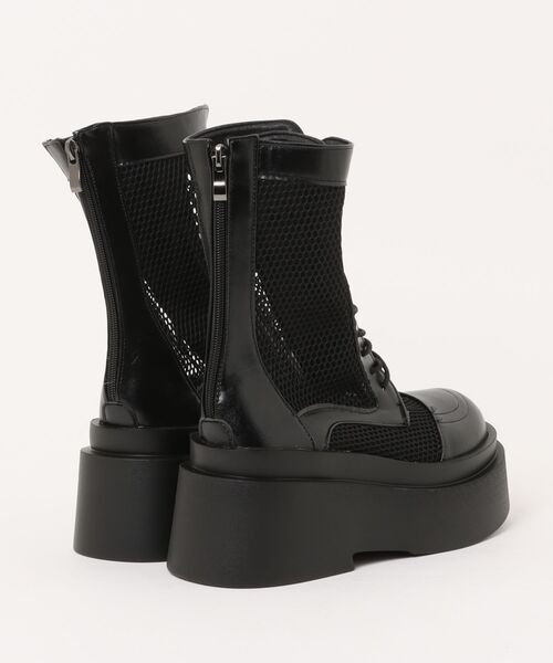 DURAS（デュラス）の「メッシュ切替レースアップショートブーツ/ワークブーツ（ブーツ・レディース・ブラック・LARGE/MEDIUM）」の6枚目の写真