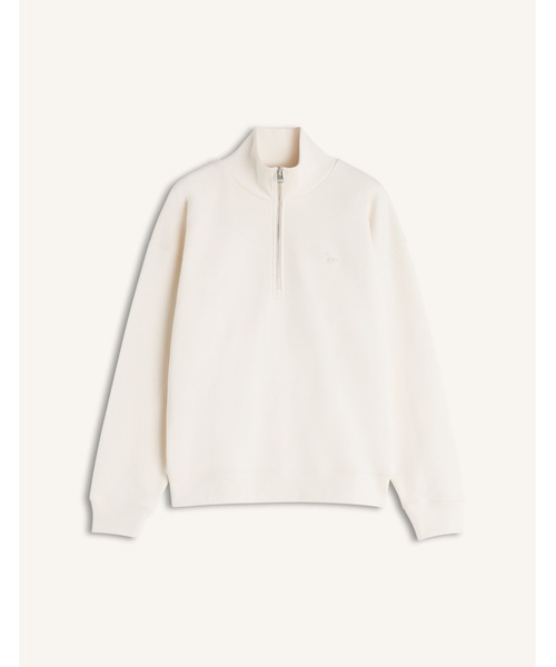 Maison Kitsune（メゾンキツネ）の「BABY FOX HALF ZIP SWEATSHIRT（スウェット・レディース・ベージュ/ワインレッド/チョコ/ベージュ系その他・XS/S/M/L）」の10枚目の写真