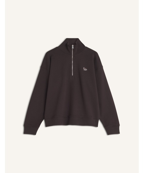 Maison Kitsune（メゾンキツネ）の「BABY FOX HALF ZIP SWEATSHIRT（スウェット・レディース・ベージュ/ワインレッド/チョコ/ベージュ系その他・XS/S/M/L）」の5枚目の写真
