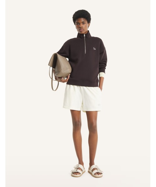 Maison Kitsune（メゾンキツネ）の「BABY FOX HALF ZIP SWEATSHIRT（スウェット・レディース・ベージュ/ワインレッド/チョコ/ベージュ系その他・XS/S/M/L）」の7枚目の写真