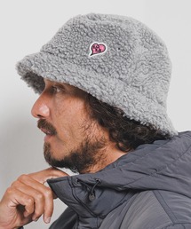1minute 1second(~jbgZJh)mko13187-boa hat with heart patch {Anbg(1M25F200)(nbg)