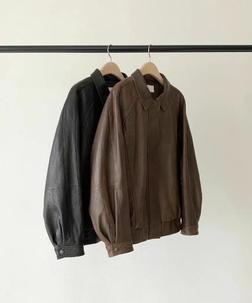 gossip!ロサンゼルス(ゴシップロサンゼルス)の「オーバーサイズ PUジャケット(その他アウター・レディース・ブラック/ブラウン・FREE)」の22枚目の写真