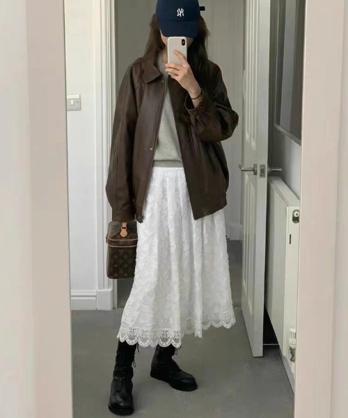 gossip!ロサンゼルス(ゴシップロサンゼルス)の「オーバーサイズ PUジャケット(その他アウター・レディース・ブラック/ブラウン・FREE)」の11枚目の写真