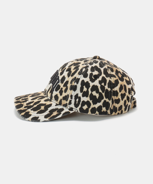 GANNI（ガニー）の「GANNI / ガニー Washed Cotton Canvas Cap Leo Emb