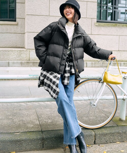 VERY掲載 / 自宅で洗濯OK / 軽量で暖かい】TAIONコラボ ショートダウン