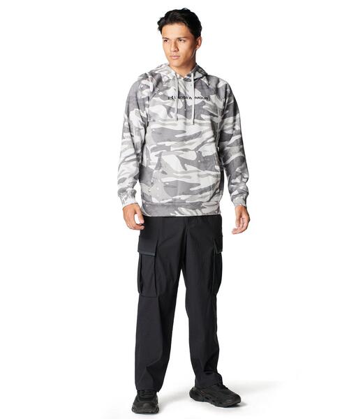 UNDER ARMOUR(アンダーアーマー)の「UAライバルフリース オールオーバー プリント フーディー(トレーニング/メンズ)(スウェット・メンズ・グレー・XL/3XL/L/2XL/M/S)」の3枚目の写真