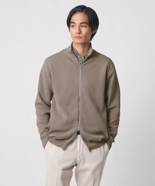 UNITED ARROWS(ユナイテッドアローズ)の「ポリエステル ドライバーズニット UA COZY ウォッシャブル(カーディガン/ボレロ・メンズ・ベージュ/ブラック・L/XL/M/S)」の3枚目の写真