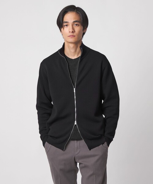 UNITED ARROWS(ユナイテッドアローズ)の「ポリエステル ドライバーズニット UA COZY ウォッシャブル(カーディガン/ボレロ・メンズ・ベージュ/ブラック・L/XL/M/S)」の5枚目の写真