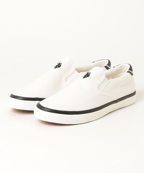 U.S. POLO ASSN.(ユーエスポロアッスン)の「【U.S. POLO ASSN./ユーエスポロアッスン】ワンポイント キャンバス スリッポン(スリッポン・レディース・ブラック/ホワイト・23.0cm/24.0cm/24.5cm/25.0cm/22.5cm/23.5cm)」の8枚目の写真