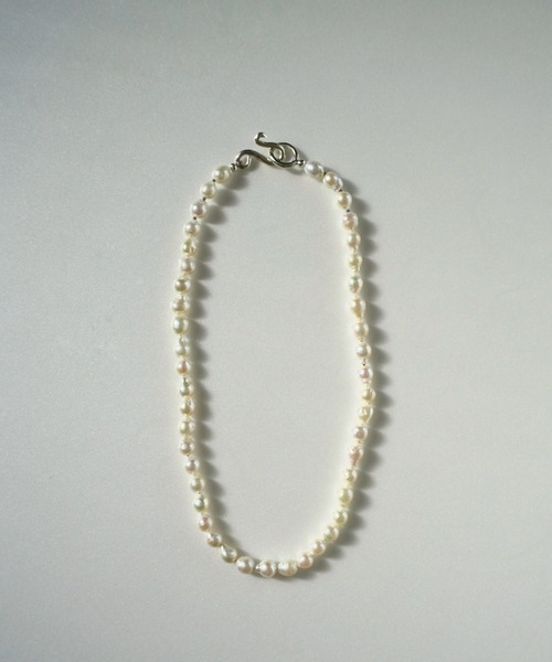 stan（スタン）の「dewdrop pearl necklace（ネックレス・レディース・シルバー・FREE）」の3枚目の写真