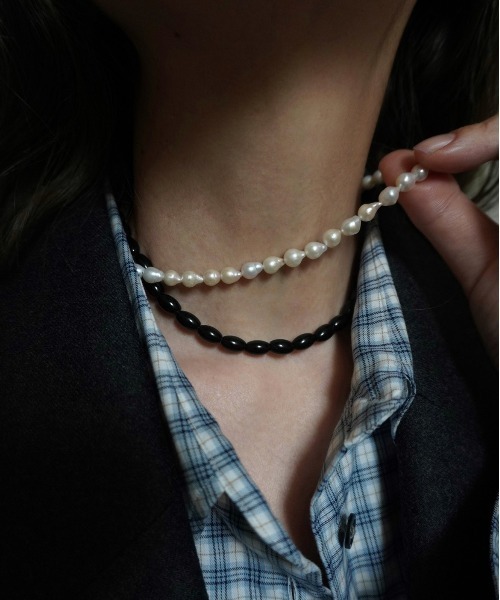 stan（スタン）の「dewdrop pearl necklace（ネックレス・レディース・シルバー・FREE）」の9枚目の写真