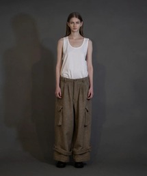 my beautiful landlet（マイビューティフルランドレット）の「【my beautiful landlet】 ALPACA SHAGGY WIDE CARGO PANTS（カーゴパンツ）」
