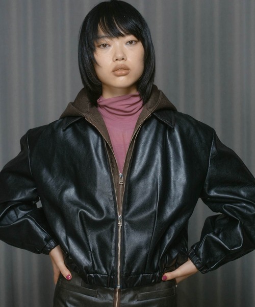 THINGS THAT MATTER（シングス ザット マター）の「LAYERED SHEER CUT&SEW TOPS / レイヤード シアー カットアンドソー トップス（Tシャツ/カットソー・レディース・ピンク/ブラック/アイボリー・FREE）」の15枚目の写真