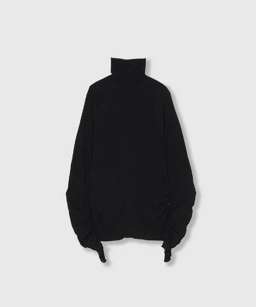 THINGS THAT MATTER（シングス ザット マター）の「LAYERED SHEER CUT&SEW TOPS / レイヤード シアー カットアンドソー トップス（Tシャツ/カットソー・レディース・ピンク/ブラック/アイボリー・FREE）」の20枚目の写真