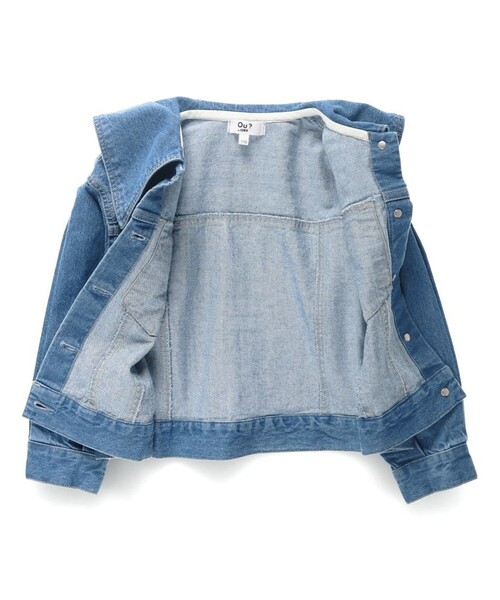 EDWIN（エドウィン）の「【Ou? by EDWIN】BIG襟デニムジャケット（デニムジャケット・キッズ・ネイビー/ブルー・100/90/150/130/140/120/110）」の13枚目の写真
