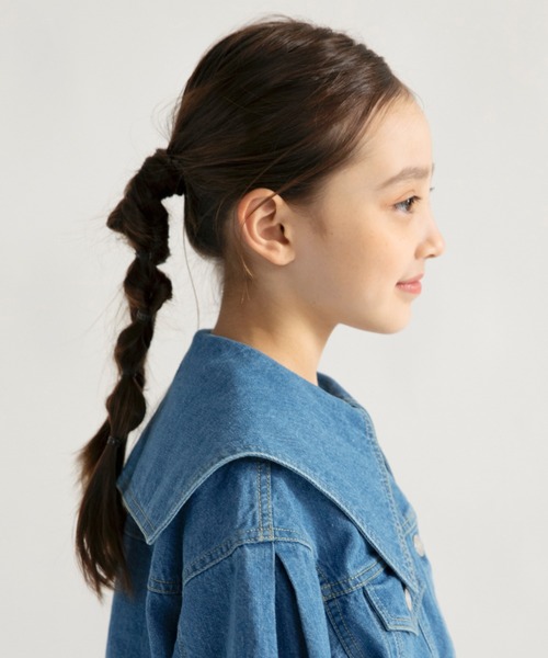 EDWIN（エドウィン）の「【Ou? by EDWIN】BIG襟デニムジャケット（デニムジャケット・キッズ・ネイビー/ブルー・100/90/150/130/140/120/110）」の11枚目の写真