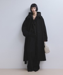 ベルテッド　ロングコート　ブラック　Société Anonyme 小川彰子さん監修 ベルテッドロングコート 黒【AOKI公式通販】