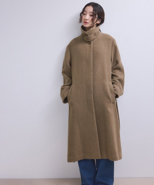 WEB限定】ベルテッドオーバーサイズロングコート（ステンカラーコート