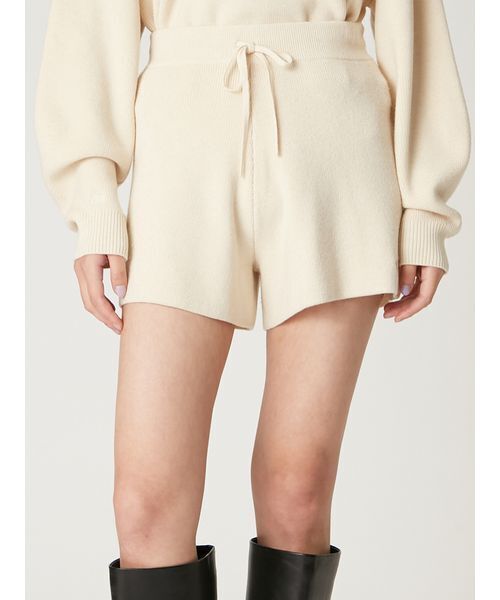 FRAY I.D（フレイアイディー）の「ウォッシャブルカシミヤシルクニットショートパンツ／ウォッシャブル（その他パンツ・レディース・モカ/ピンク/ターコイズブルー/アイボリー・F）」の5枚目の写真