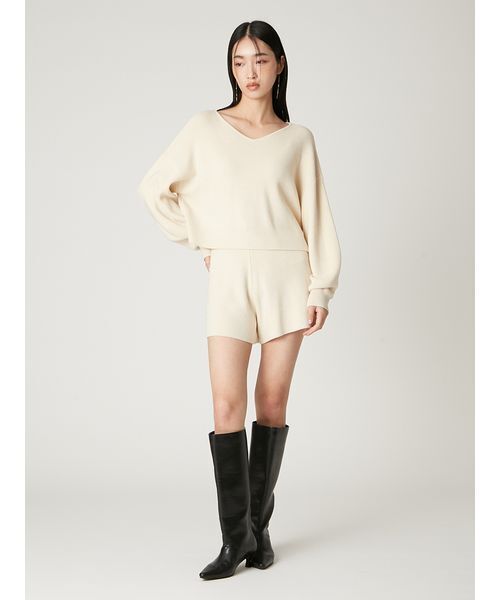 FRAY I.D（フレイアイディー）の「ウォッシャブルカシミヤシルクニットショートパンツ／ウォッシャブル（その他パンツ・レディース・モカ/ピンク/ターコイズブルー/アイボリー・F）」の10枚目の写真