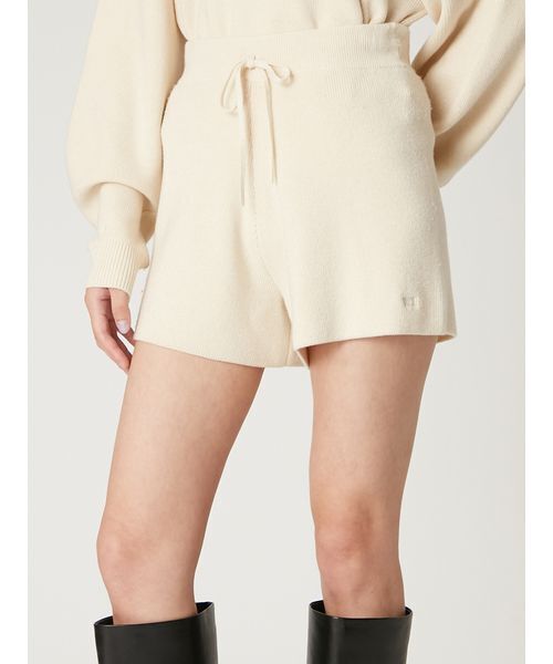 FRAY I.D（フレイアイディー）の「ウォッシャブルカシミヤシルクニットショートパンツ／ウォッシャブル（その他パンツ・レディース・モカ/ピンク/ターコイズブルー/アイボリー・F）」の2枚目の写真