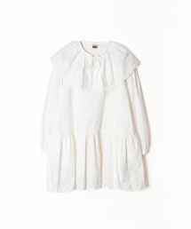 HOLIDAY | LACE BIG COLLAR MINI DRESS レースビッグカラーミニドレス(ワンピース)