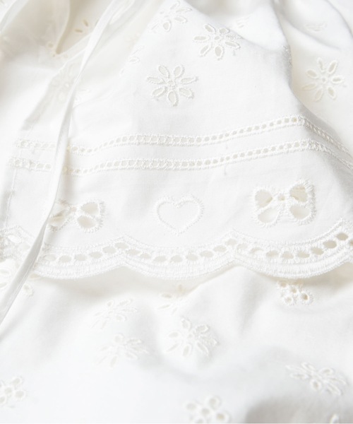 HOLIDAY（ホリデイ）の「LACE BIG COLLAR MINI DRESS レースビッグカラーミニドレス（ワンピース・レディース・ホワイト/ブラック・ONE SIZE）」の10枚目の写真