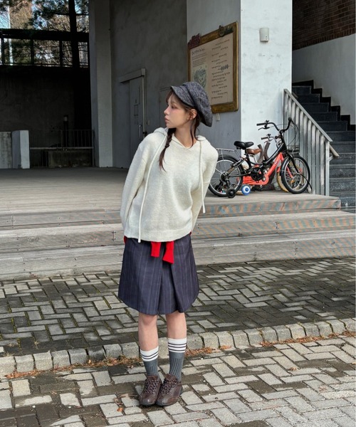 Vini(ヴィニ)の「ボリュームシルエット キャスケット(キャスケット・レディース・ベージュ/ダークグレー/ブラウン・FREE)」の14枚目の写真