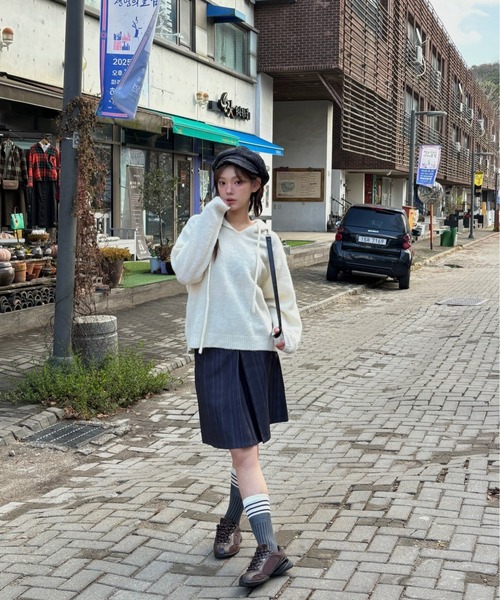 Vini(ヴィニ)の「ボリュームシルエット キャスケット(キャスケット・レディース・ベージュ/ダークグレー/ブラウン・FREE)」の16枚目の写真