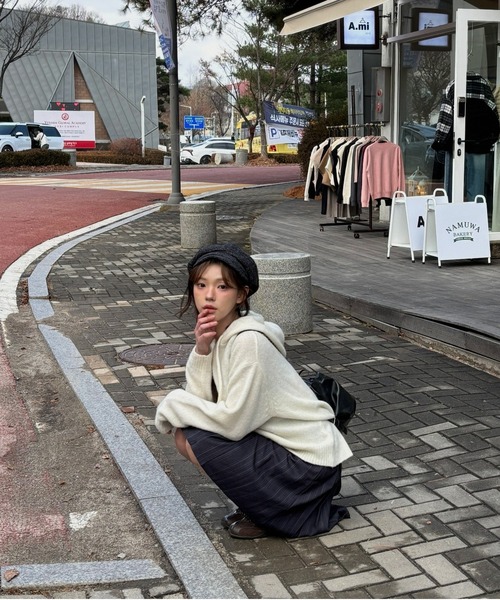 Vini(ヴィニ)の「ボリュームシルエット キャスケット(キャスケット・レディース・ベージュ/ダークグレー/ブラウン・FREE)」の17枚目の写真