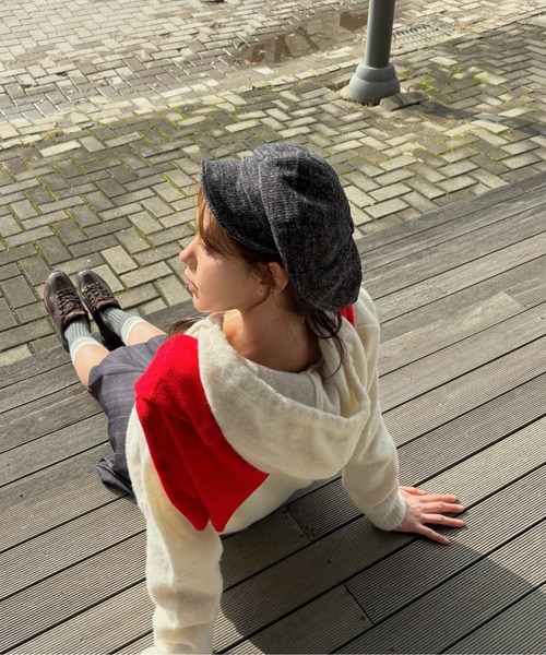 Vini(ヴィニ)の「ボリュームシルエット キャスケット(キャスケット・レディース・ベージュ/ダークグレー/ブラウン・FREE)」の9枚目の写真