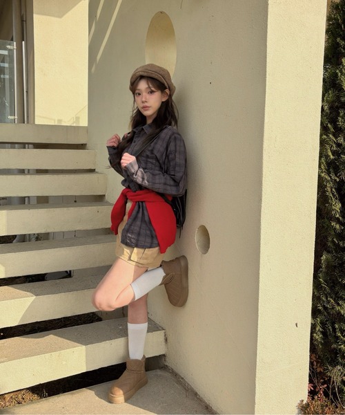 Vini(ヴィニ)の「ボリュームシルエット キャスケット(キャスケット・レディース・ベージュ/ダークグレー/ブラウン・FREE)」の19枚目の写真