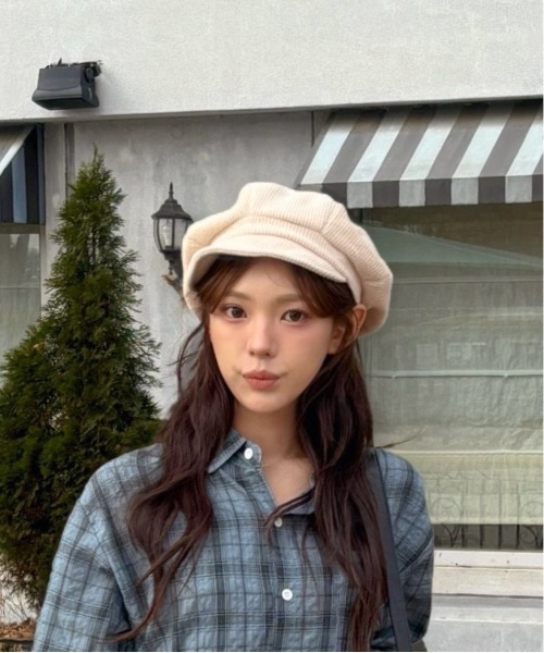 Vini(ヴィニ)の「ボリュームシルエット キャスケット(キャスケット・レディース・ベージュ/ダークグレー/ブラウン・FREE)」の7枚目の写真