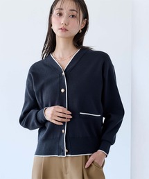 UR'S | Vネックゴールド釦カーディガン(カーディガン/ボレロ)