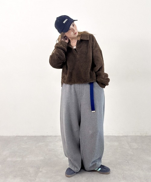 niko and（ニコアンド）の「[MODE NORM CORE] 裏起毛3Dカーブパンツ